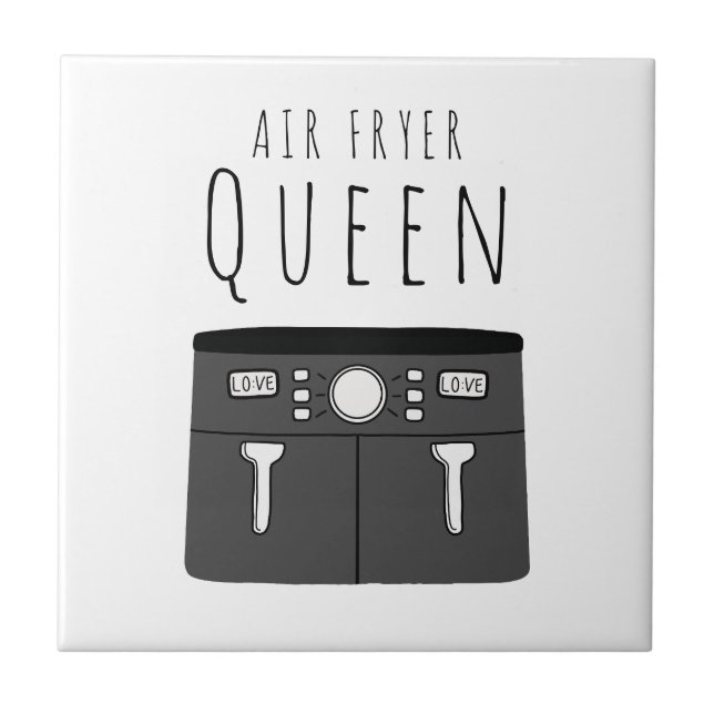 Air Fryer Queen Beverage Ceramic Tile (Front)