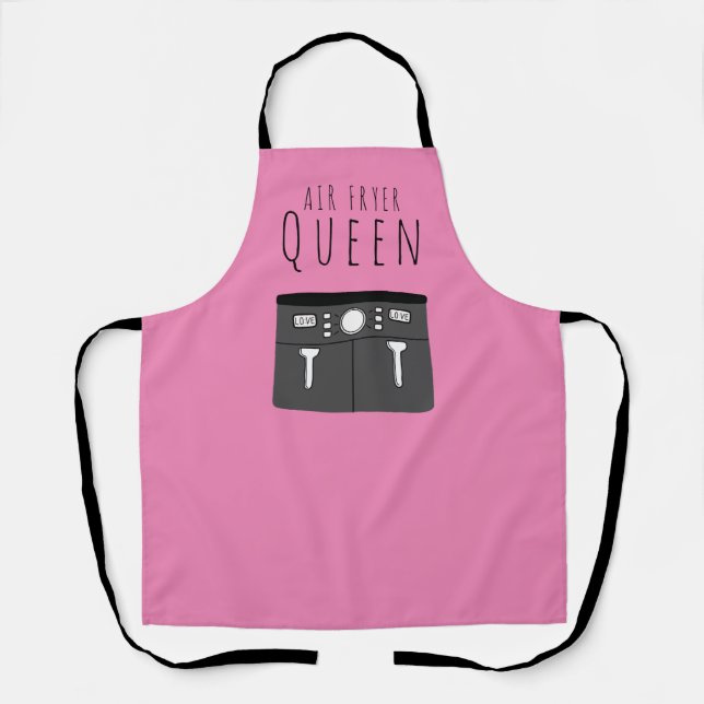 Air Fryer Queen Pink Apron (Front)