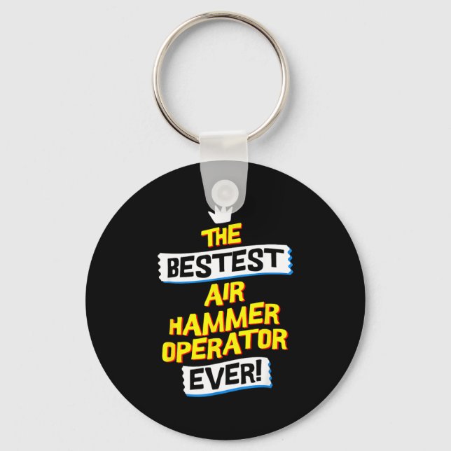 Air Hammer Operator, Funny Job Occupation  Key Ring (Front)