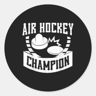 Air Hockey Funny T-shirt.png Classic Round Sticker