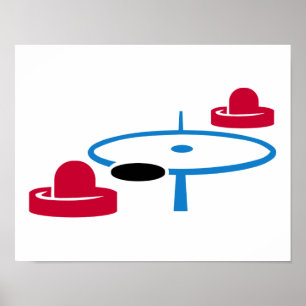 Air hockey poster