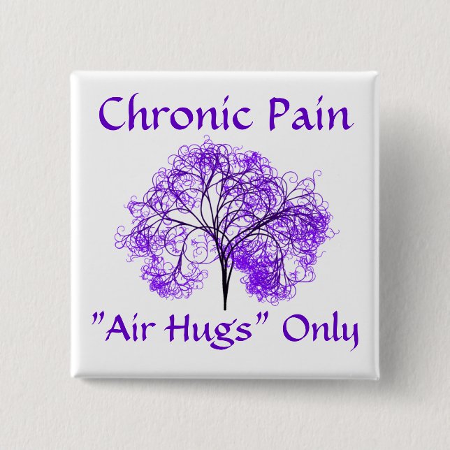 Air Hugs Only 15 Cm Square Badge (Front)