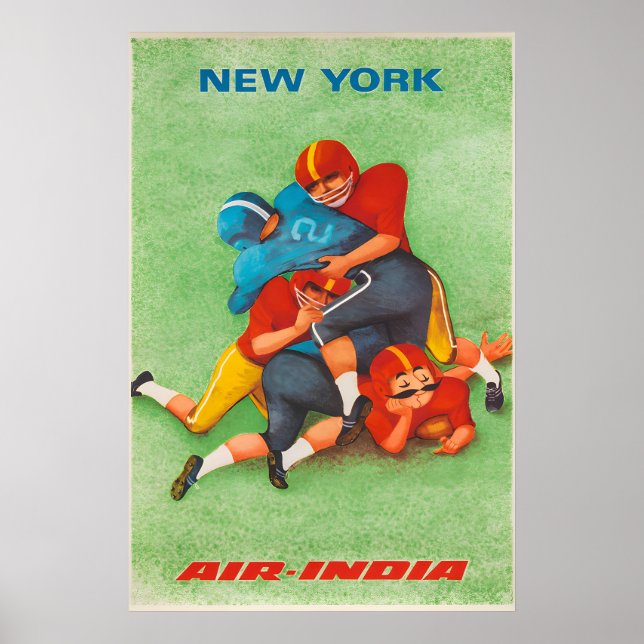 Air India - New York - Travel Poster Prints (Front)