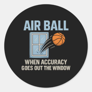 Air Ll Sketll Humor Graphic Design Classic Round Sticker