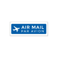AIR MAIL PAR AVION Aircraft Airmail Stamp airplane