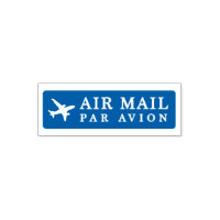 AIR MAIL PAR AVION Aircraft Airmail Stamp airplane