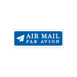 AIR MAIL PAR AVION Airmail Stamp paper airplane