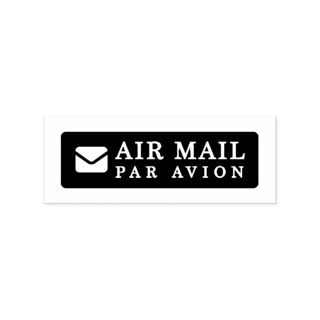 AIR MAIL PAR AVION Letter Airmail Stamp mail lette (Imprint)