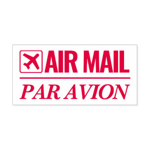 Air Mail / Par Avion self inking rubber stamp