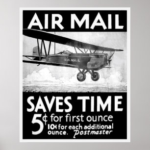 Air Mail Poster - Vintage