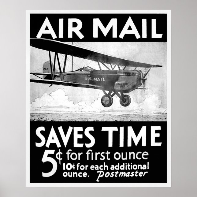 Air Mail Poster - Vintage (Front)