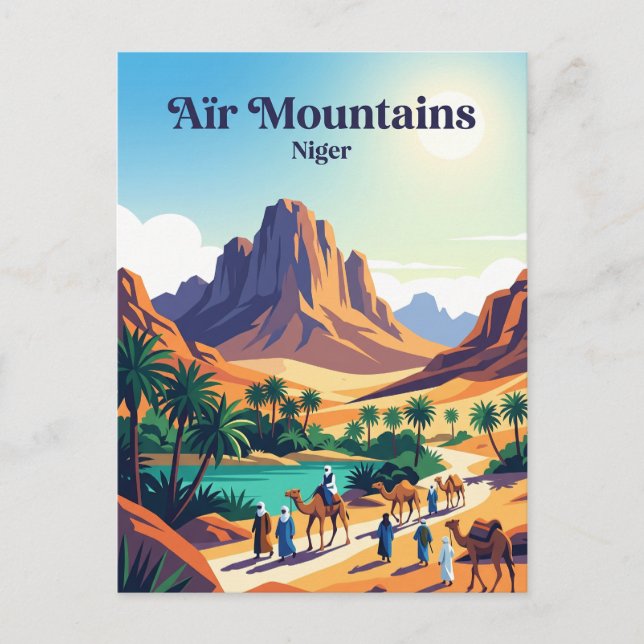 Aïr Mountains Niger Postcard (Front)
