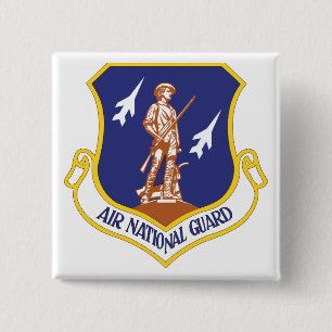 Air National Guard Military Veteran 15 Cm Square Badge