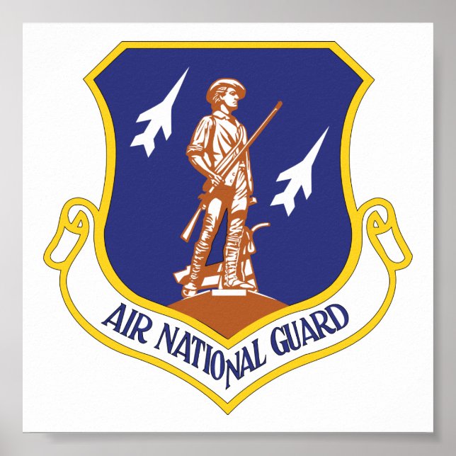 Air National Guard Military Veteran Poster (Front)