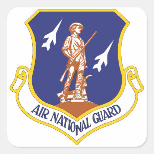 Air National Guard Military Veteran Square Sticker