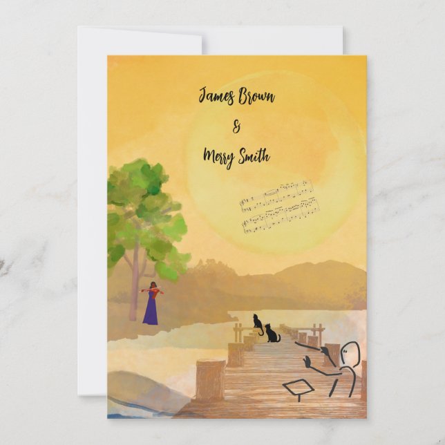 Air of Tenderness wedding Invitation (Front)