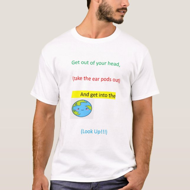 Air pods World T-Shirt (Front)