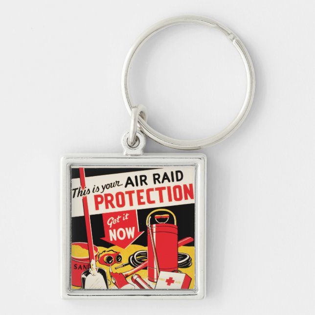 Air Raid Protection Key Ring (Front)