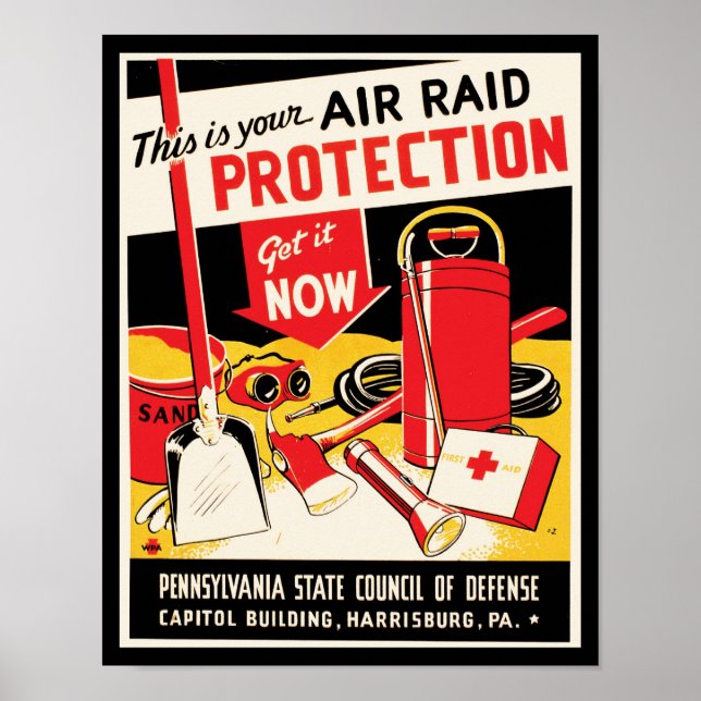 Air Raid Protection Poster (Front)
