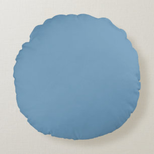  Air superiority blue (solid colour)  Round Cushion