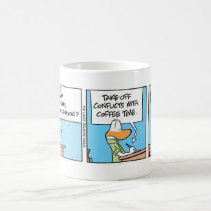 Air Traffic Control Coffee Cartoon Mug