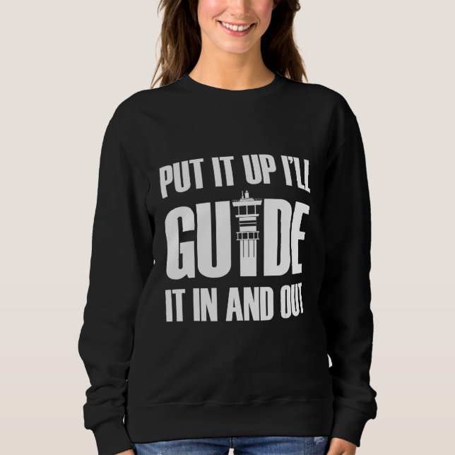 Air Traffic Control Costume Aviation ATC Flight Co Sweatshirt (Front)