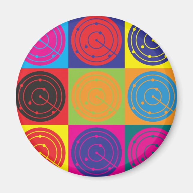 Air Traffic Control Pop Art Magnet (Front)