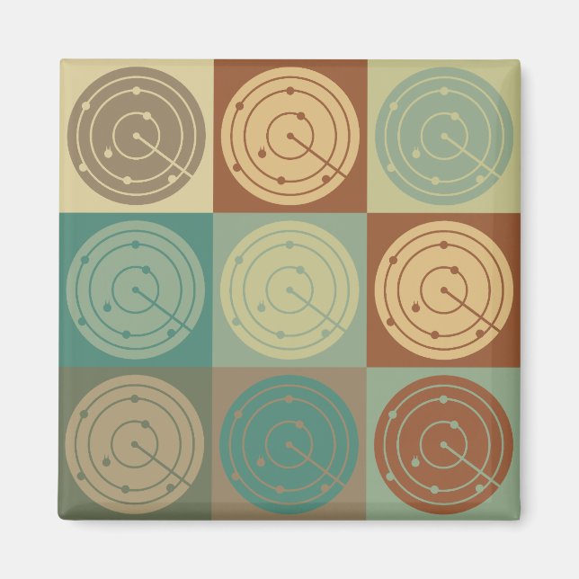 Air Traffic Control Pop Art Magnet (Front)