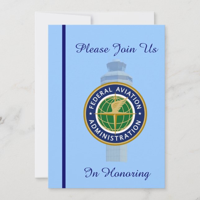 Air Traffic Control Retirement Invitation (Front)