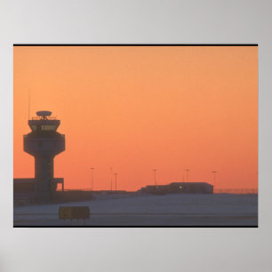 Air traffic control tower_Military Aircraft Poster