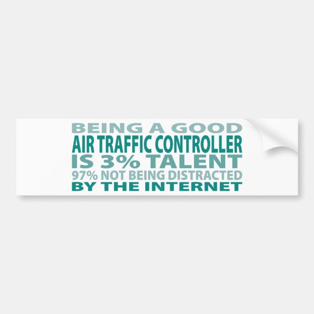 Air Traffic Controller 3% Talent Bumper Sticker (Front)
