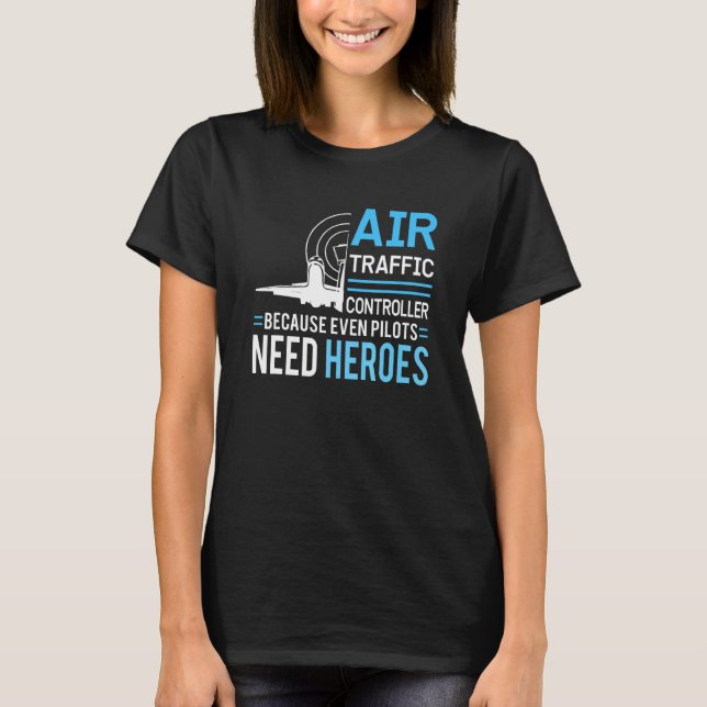 Air Traffic Controller Aircraft Flight Service T-Shirt (Front)