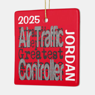 Air Traffic Controller Extraordinaire CUSTOM Ceramic Ornament