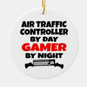 Air Traffic Controller Gamer Ceramic Ornament