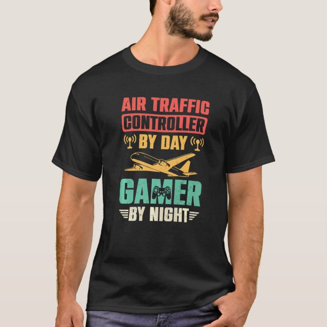 Air Traffic Controller  Gaming  Air Marshal Gamer  T-Shirt (Front)