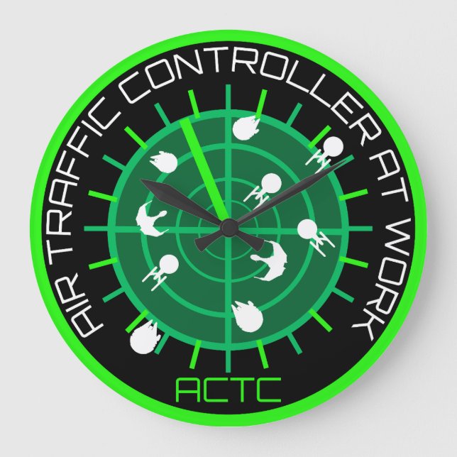 Air Traffic Controller Large Clock (Front)
