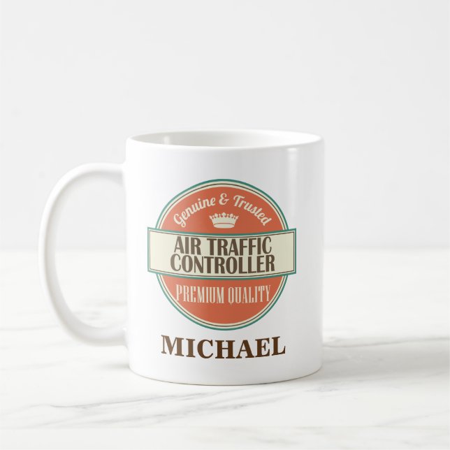 Air Traffic Controller Personalised Mug Gift (Left)