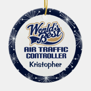 Air Traffic Controller Personalised Ornament