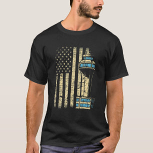 Air Traffic Controller Tower Aircraft Airspace Atc T-Shirt