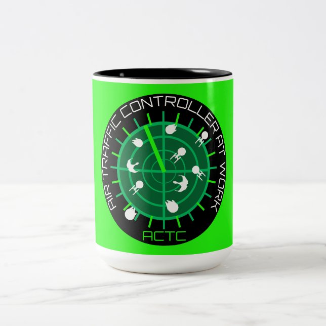 Air Traffic Controller Two-Tone Coffee Mug (Center)