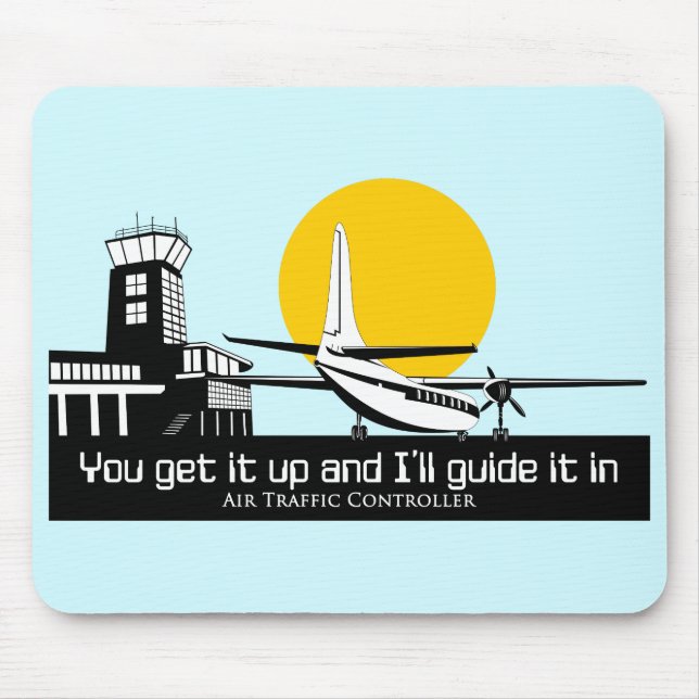 Air traffic mouse pad. mouse pad (Front)