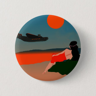Air Travel Polynesia 6 Cm Round Badge