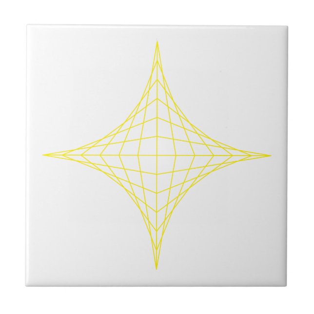 Air (yellow) ceramic tile (Front)