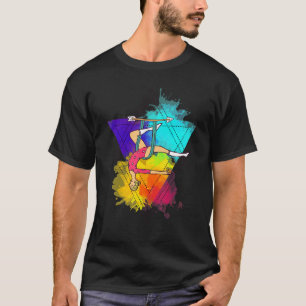 Air Yoga Acrobatics Aerialist Colourful Aerial Yog T-Shirt