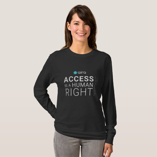 Aira Access is a human right T-Shirt (Front Full)