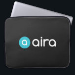 Aira Logo Laptop Sleeve<br><div class="desc">AI stands for Artificial Intelligence; RA stands for Remote Access. When you put them together you get Aira. Aira is a service that uses artificial intelligence and augmented reality to connect people to highly trained, remotely-located agents. At the touch of a button, Aira delivers instant access to information, enhancing everyday...</div>