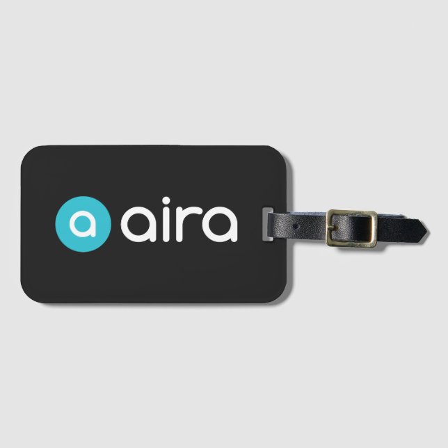 Aira Logo Luggage Tag (Front Horizontal)