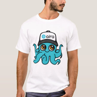 Aira Mascot Hoodie White - Octopus T-Shirt