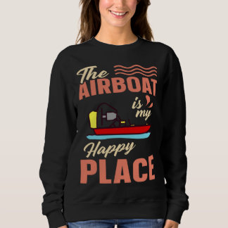 Airboat Fanboat Rc Hydroplane Racing Swamp Boat Ri Sweatshirt