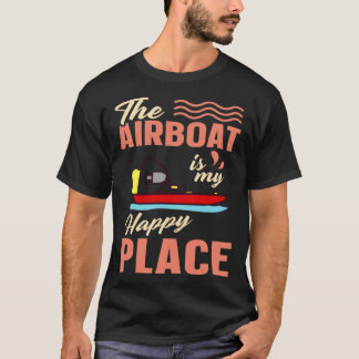 Airboat Fanboat Rc Hydroplane Racing Swamp Boat Ri T-Shirt
